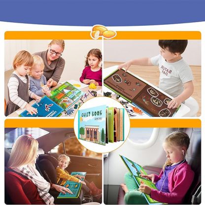 Βιβλίο Montessori με αυτοκόλλητα που μπορούν να επαναχρησιμοποιηθούν